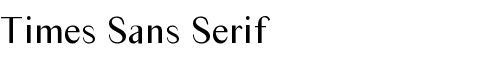 Картинка Шрифта Times Sans Serif Regular