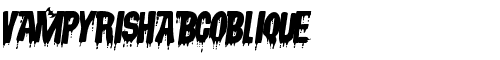 Картинка Шрифта VampyrishABC-Oblique Regular