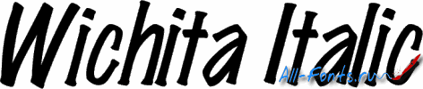 Картинка Шрифта Wichita Italic