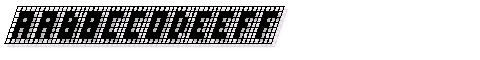Картинка Шрифта X-Grid Italic Italic