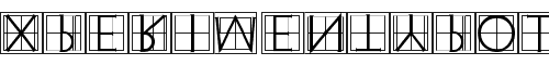 Картинка Шрифта XperimentypoThree Squares