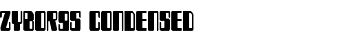 Картинка Шрифта Zyborgs Condensed Condensed